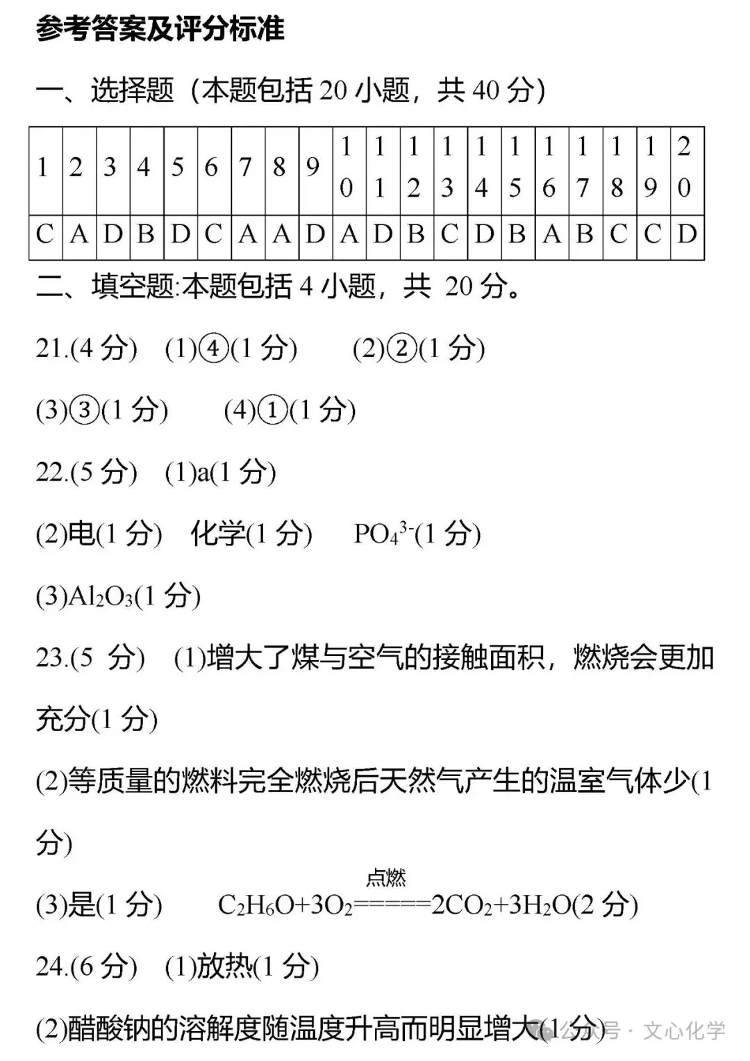 2026年中考化学模拟试题八(分享打印版) 第20张