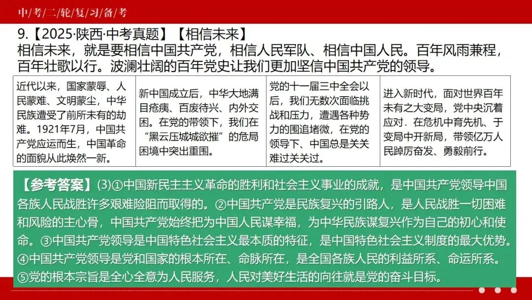 中考政治丨2026年中考道德与法治二轮复习时政热点专题:革命传统教育 第44张