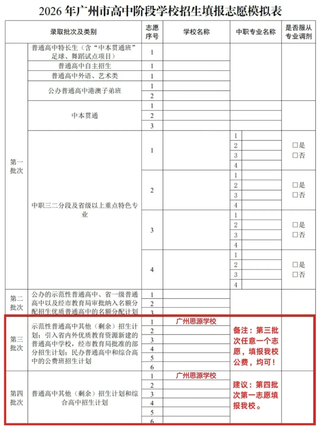 重要:请收好2026中考志愿填报指南 第3张 重要:请收好2026中考志愿填报指南 第3张