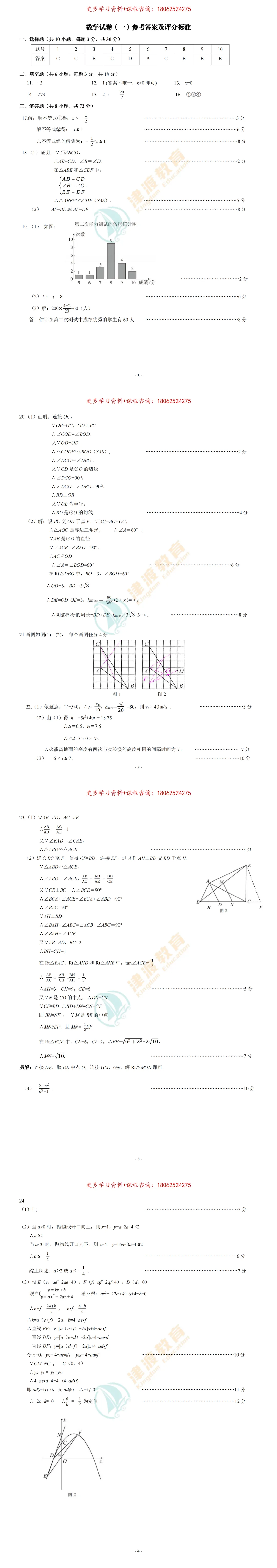 【试卷分析】2026江岸区5月调考数学试卷出炉! 第10张