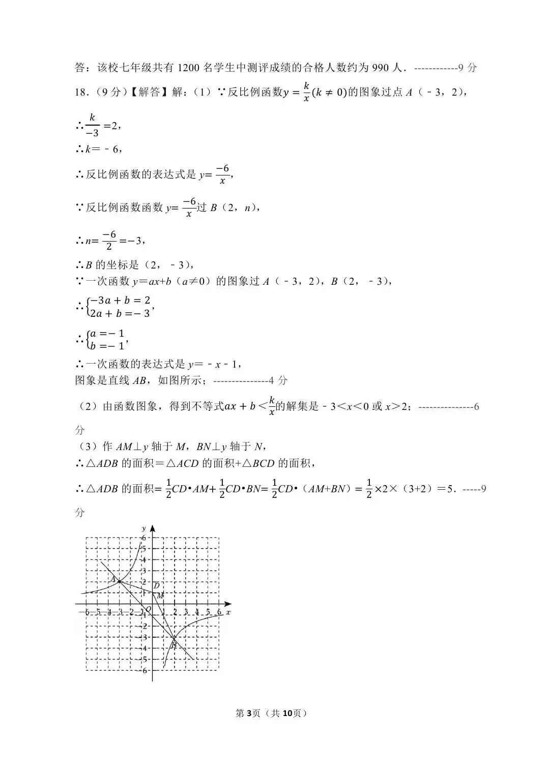 2026年郑州外国语三模数学试卷 第11张