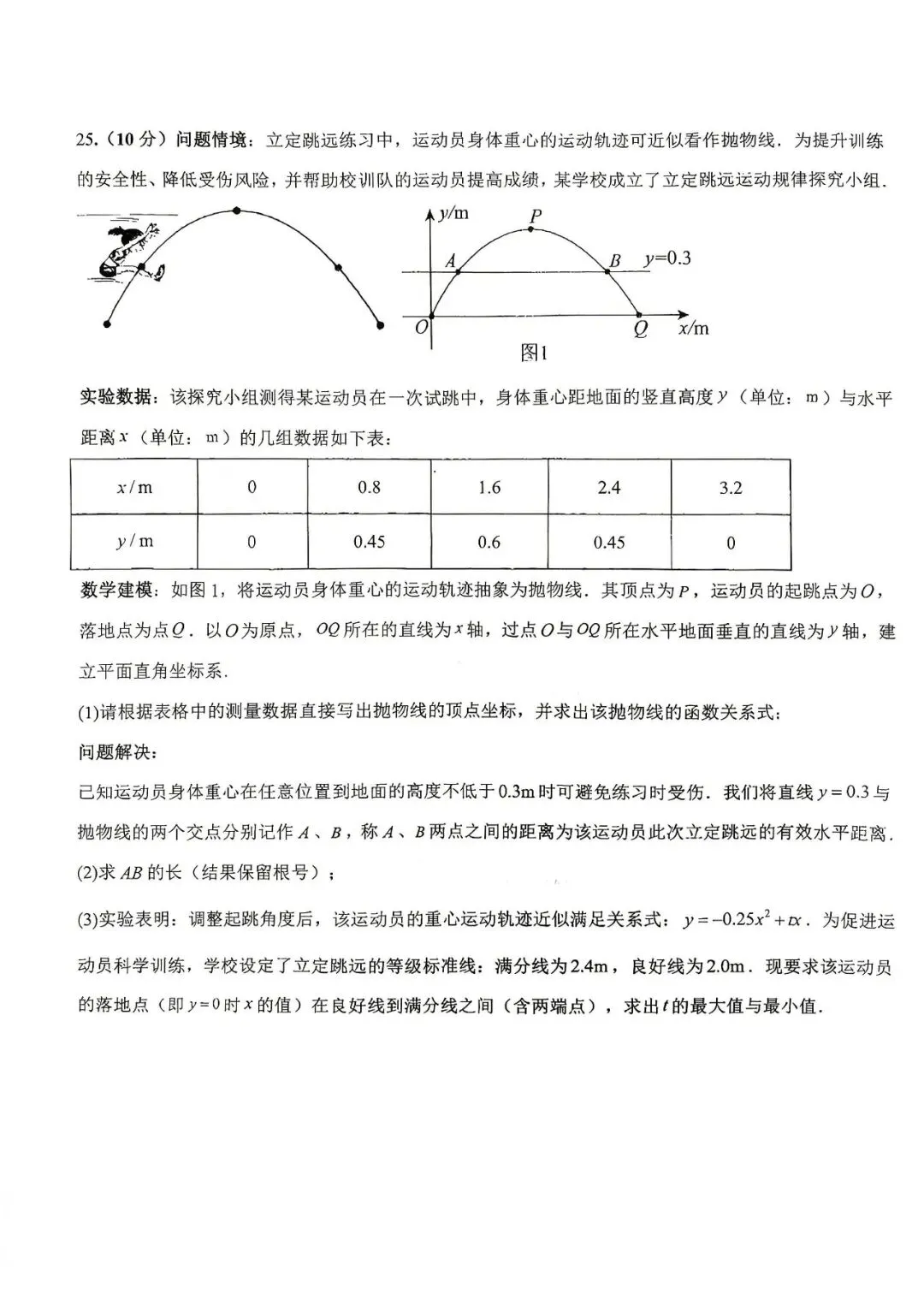 2026年银川景博学校中考二模数学试题 第7张