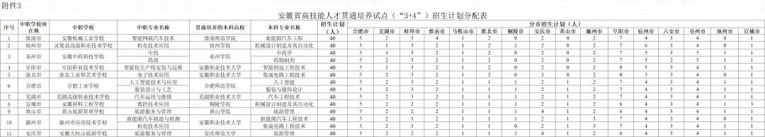 安徽2026中考“3+4”、“3+2+2”贯通培养报考实战宝典 第3张