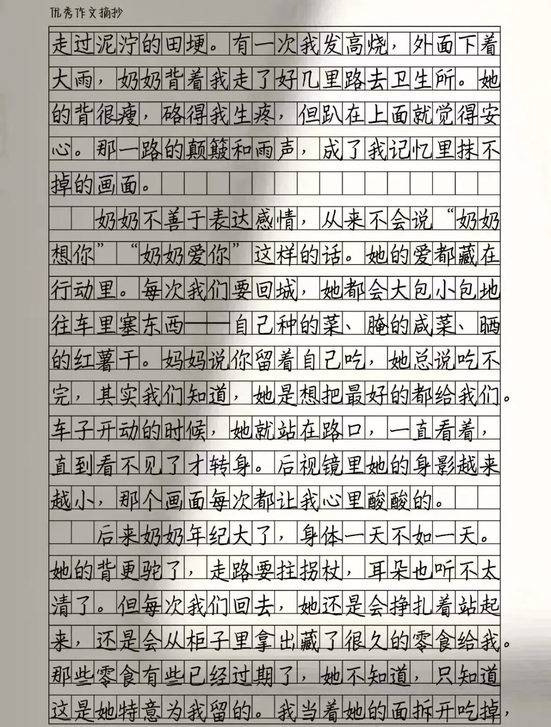 中考满分作文:《定格在记忆里的画面》 第2张