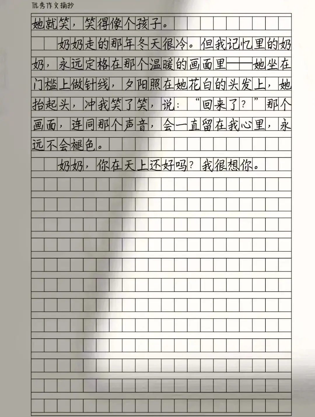 中考满分作文:《定格在记忆里的画面》 第3张