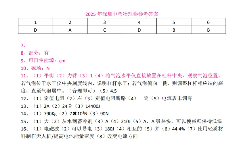 中考每天一题0530 第27张