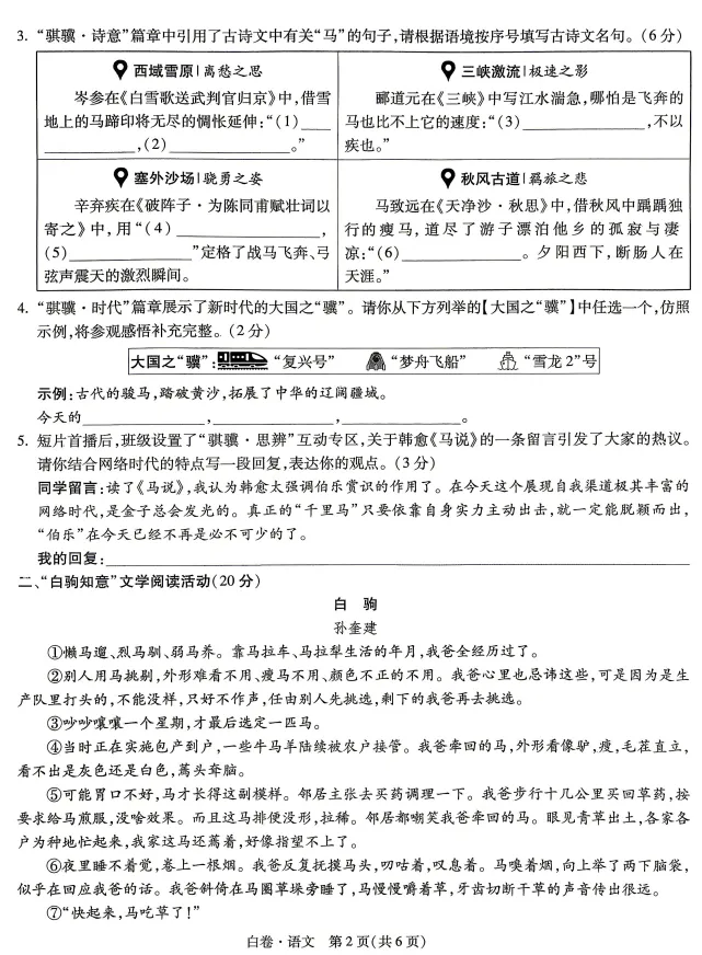 金华中考冲刺押题卷:聚焦本地考点,直击命题方向 第13张