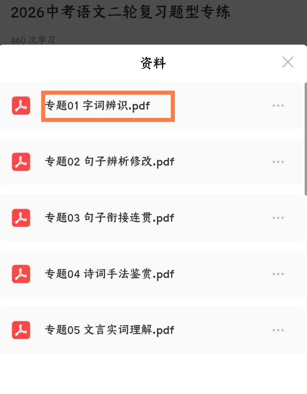 2026中考语文第二轮复习题型专练丨字词辨识专题|字音+字形+词语,一篇搞定(电子版可打印) 第8张
