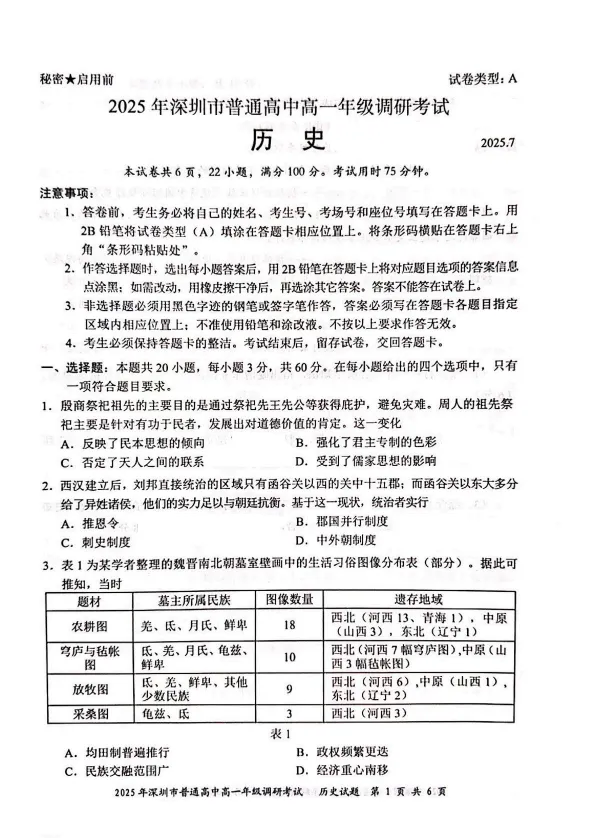 2026年下学期深圳高一期末复习真题汇总! 第10张 2026年下学期深圳高一期末复习真题汇总! 第10张