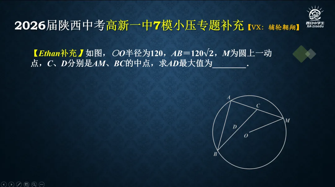 2026届陕西中考高新一中第七次模拟考试压轴题简析+考后同类知识提炼与巩固 第11张
