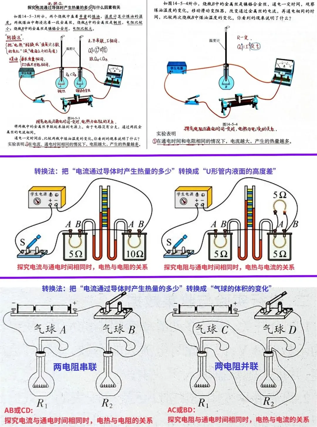 别再丢分了!中考物理焦耳定律实验,一道题搞定4 个高频易错点 第3张