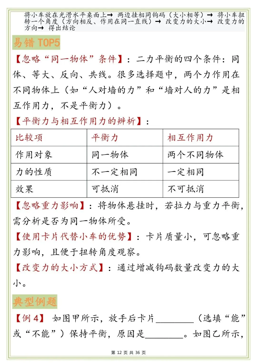 中考物理实验题易错梳理,打印下来早晚背一遍!-第12张图片-四季读书网