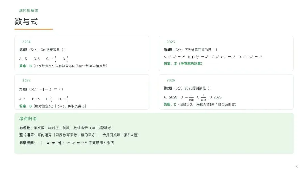 广州中考数学近五年真题汇编简要版(AI生成)-第8张图片-四季读书网