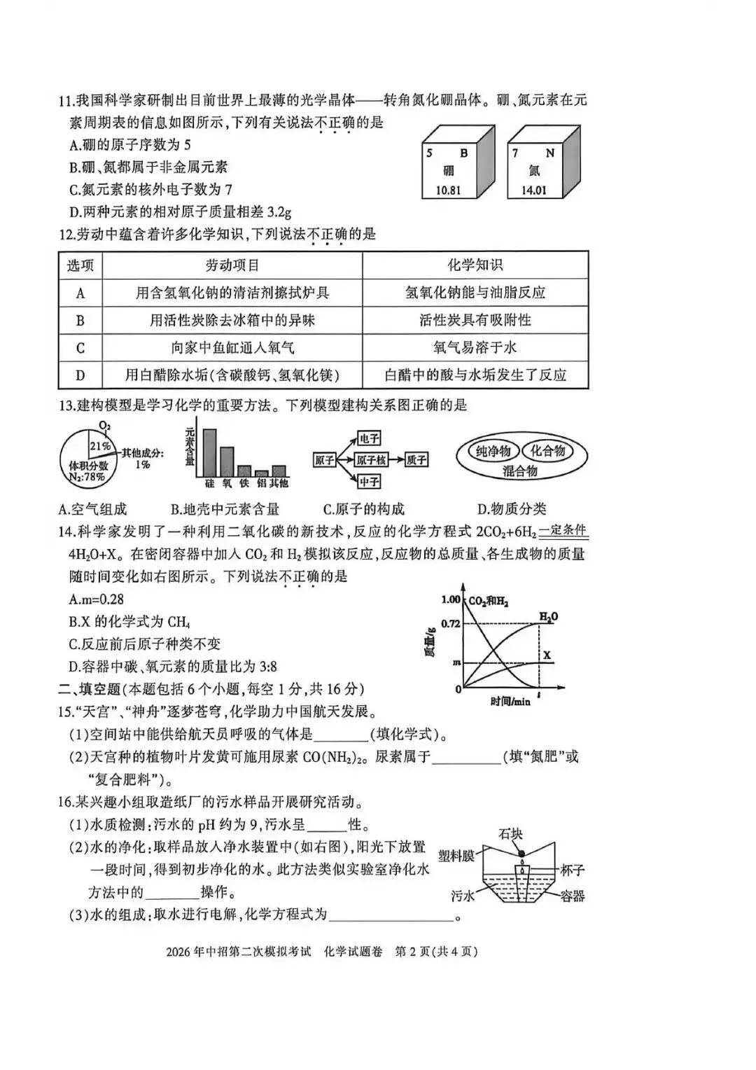 【二模真题】2026年三门峡市中招二模各科试卷及答案(7科全+听力)-第57张图片-四季读书网