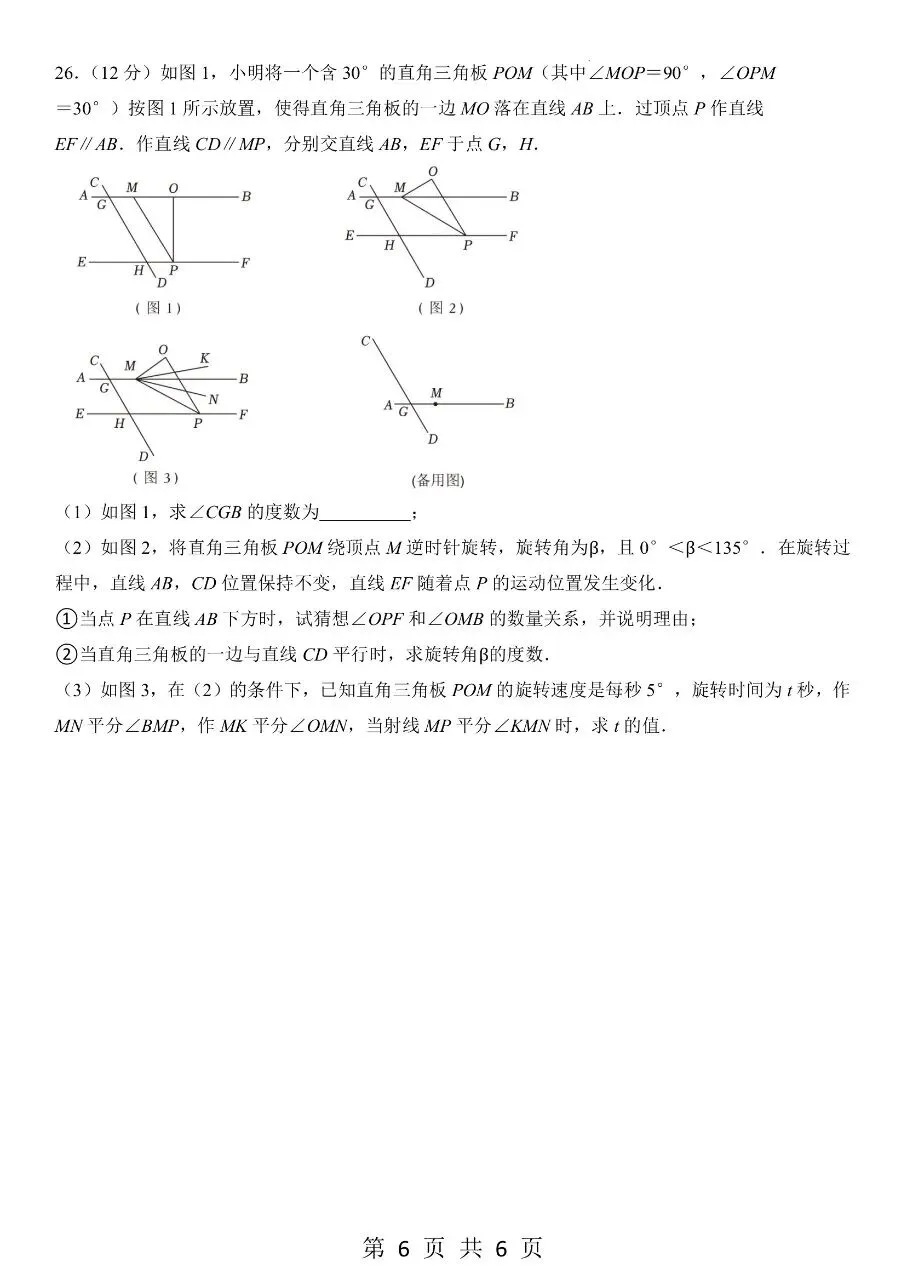 新版七年级下册数学:专项练习【期末真题模拟卷】含解析-第9张图片-四季读书网 新版七年级下册数学:专项练习【期末真题模拟卷】含解析-第9张图片-四季读书网