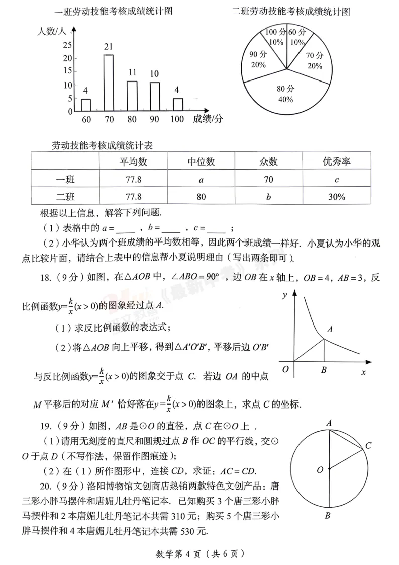 [三模]2026年洛阳市三模试卷(7科全)试卷、听力及参考答案-第14张图片-四季读书网