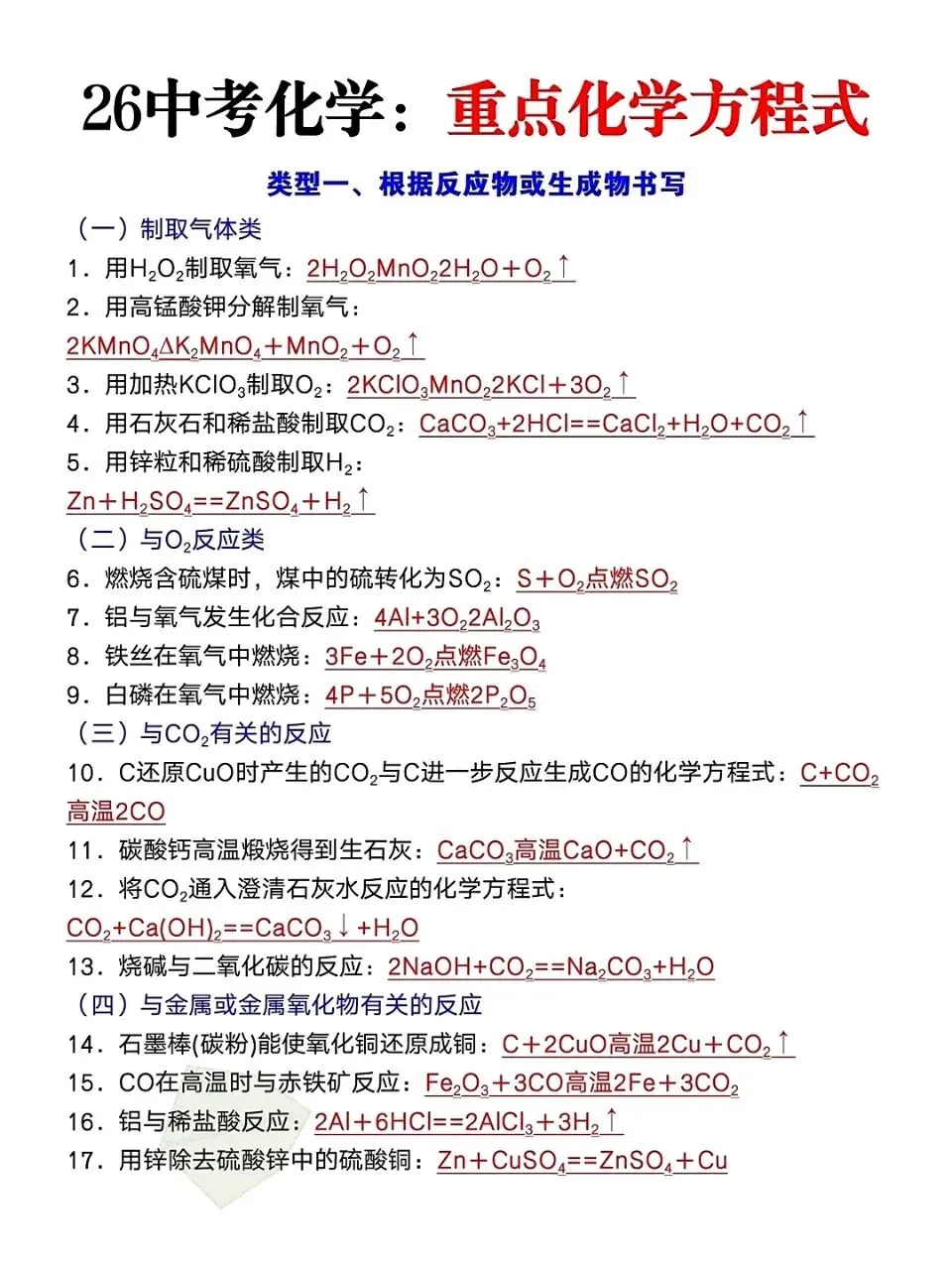 26中考化学:常考易混易错点-第3张图片-四季读书网