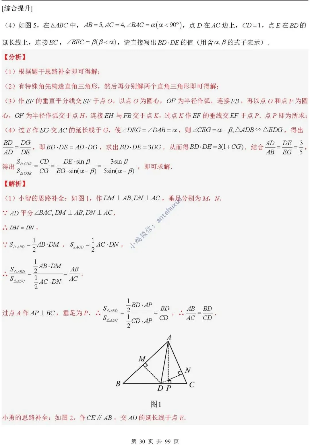 中考满分:“相似三角形”通关(12个题型+6类易错+9种方法)含word-第30张图片-四季读书网
