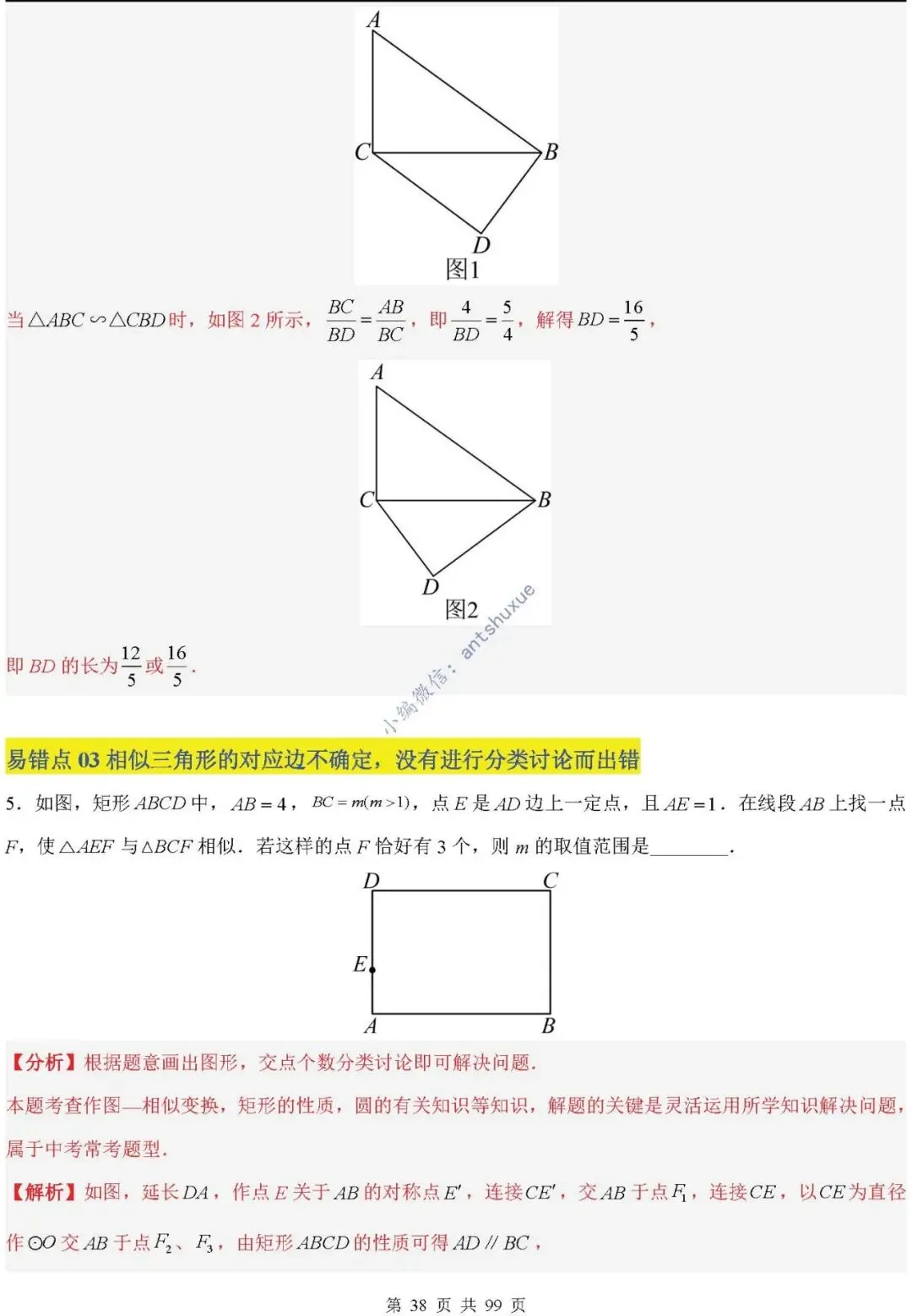 中考满分:“相似三角形”通关(12个题型+6类易错+9种方法)含word-第38张图片-四季读书网