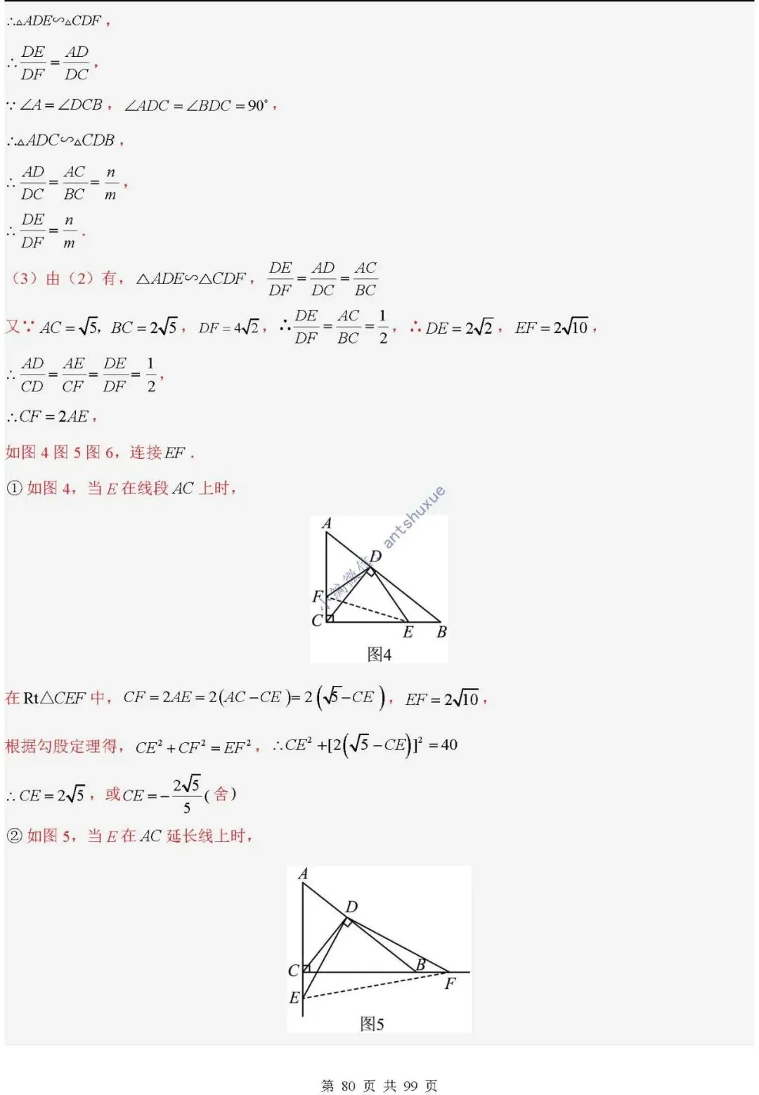 中考满分:“相似三角形”通关(12个题型+6类易错+9种方法)含word-第80张图片-四季读书网