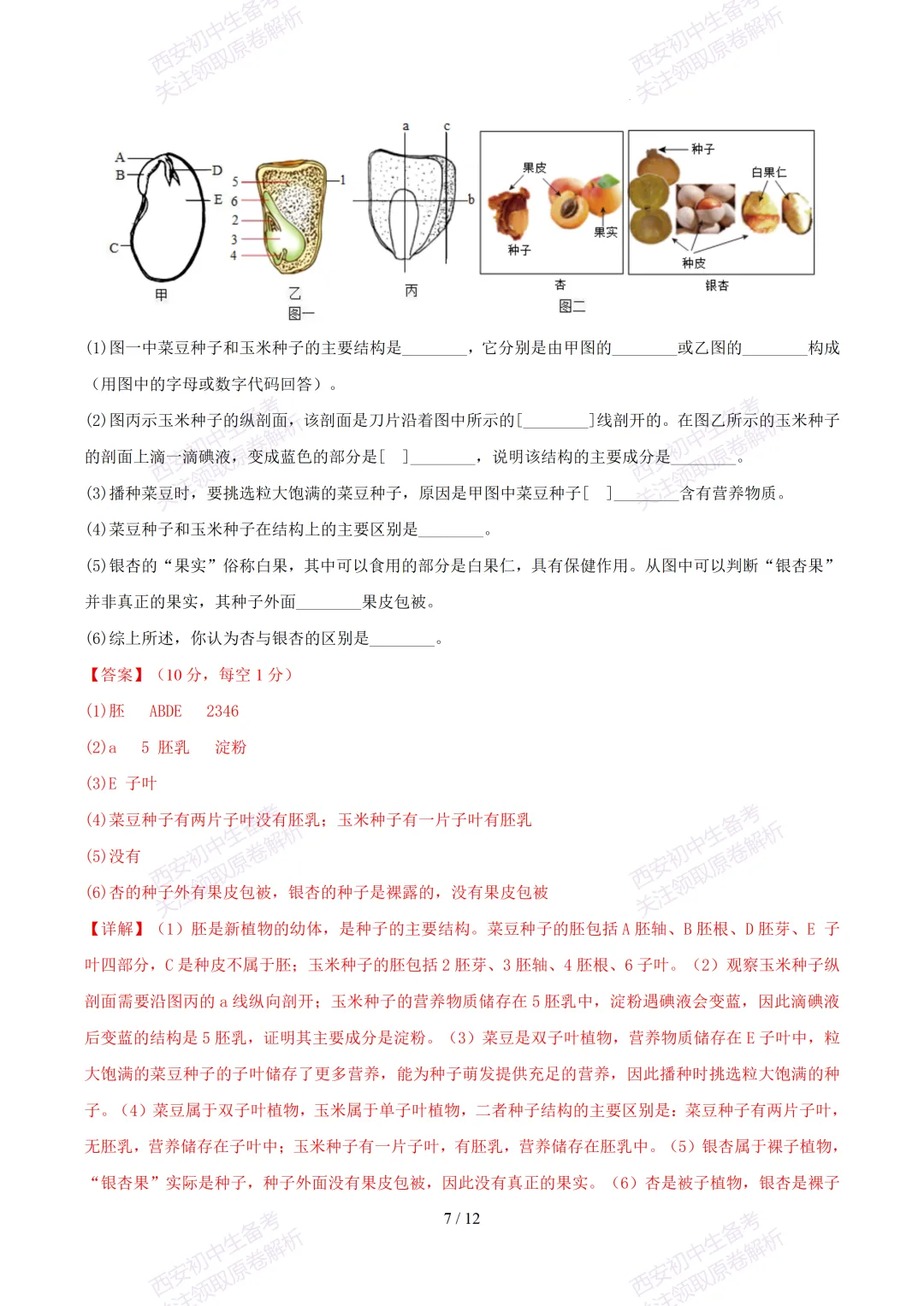 【2026陕西生物中考】考前冲刺押题卷!内含超详细解析-第20张图片-四季读书网 【2026陕西生物中考】考前冲刺押题卷!内含超详细解析-第20张图片-四季读书网