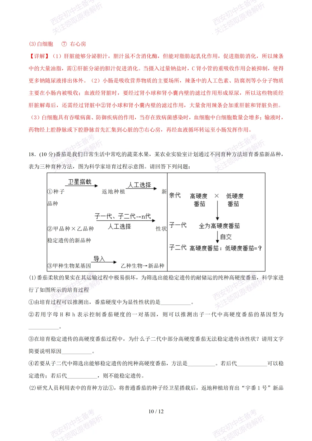 【2026陕西生物中考】考前冲刺押题卷!内含超详细解析-第23张图片-四季读书网 【2026陕西生物中考】考前冲刺押题卷!内含超详细解析-第23张图片-四季读书网