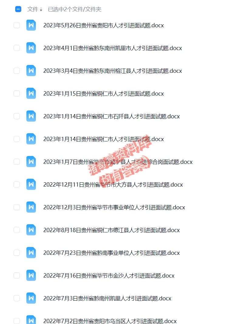 贵州人才引进事业单位事业编历年面试真题题目解析参考答案逐字稿合集资料汇总-第3张图片-四季读书网