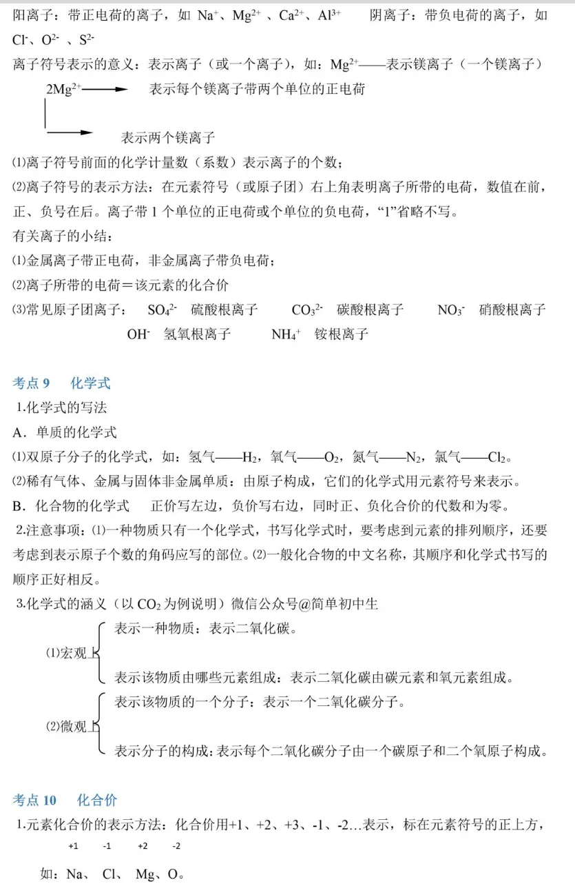 中考化学89个知识点一览-第11张图片-四季读书网