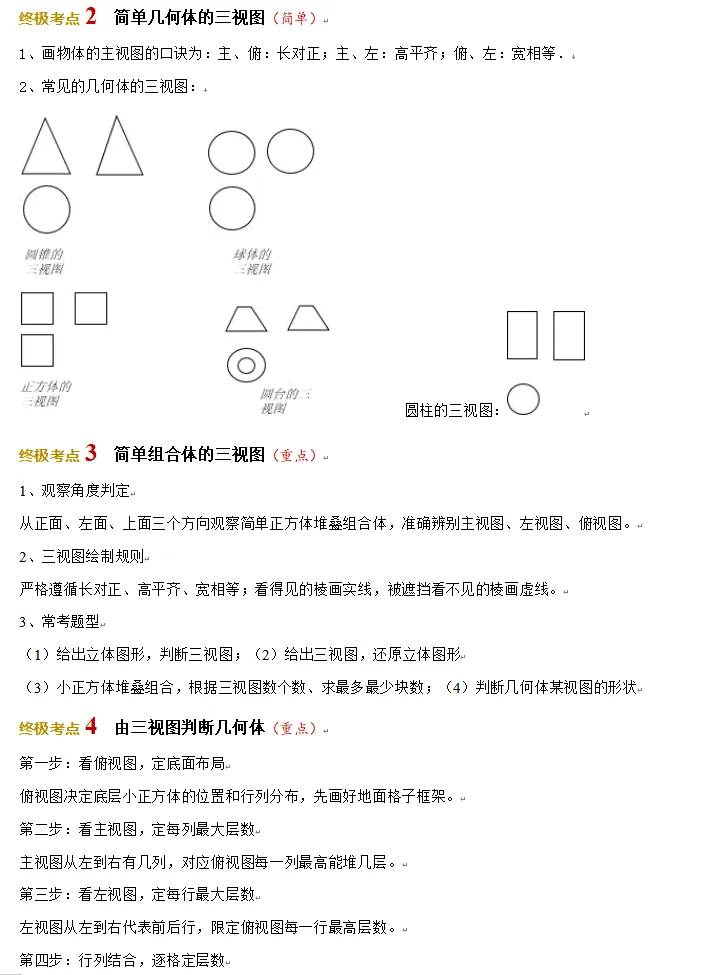 中考数学考前20天-知识梳理秘籍4-第3张图片-四季读书网