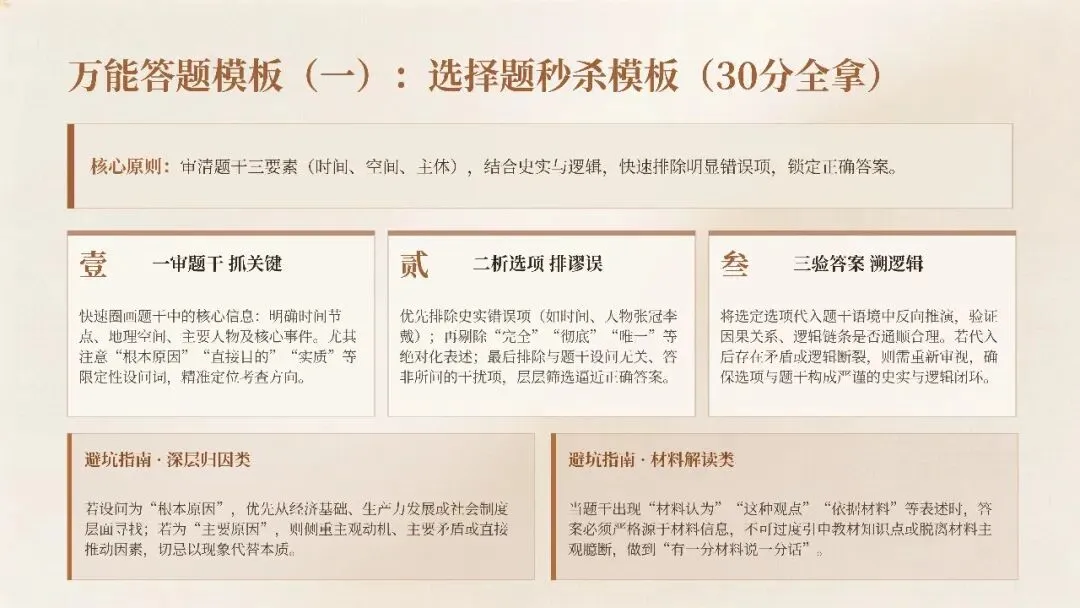 2026安徽中考历史|核心考点+万能答题模板,背完稳拿高分!-第8张图片-四季读书网 2026安徽中考历史|核心考点+万能答题模板,背完稳拿高分!-第8张图片-四季读书网
