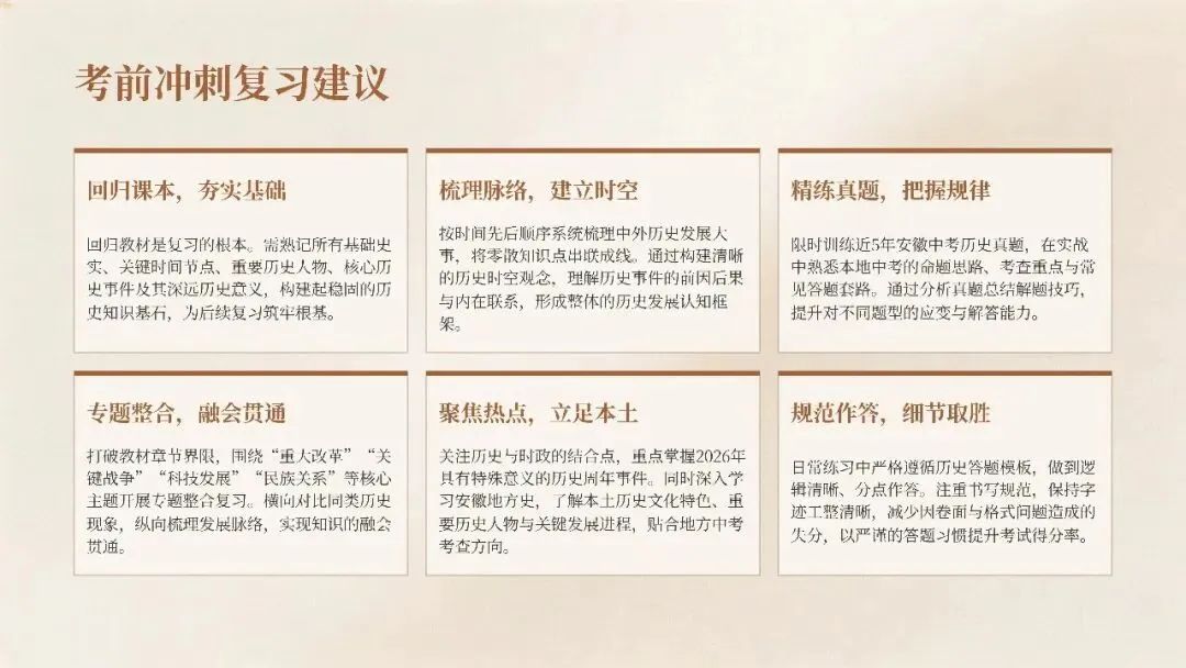 2026安徽中考历史|核心考点+万能答题模板,背完稳拿高分!-第14张图片-四季读书网 2026安徽中考历史|核心考点+万能答题模板,背完稳拿高分!-第14张图片-四季读书网