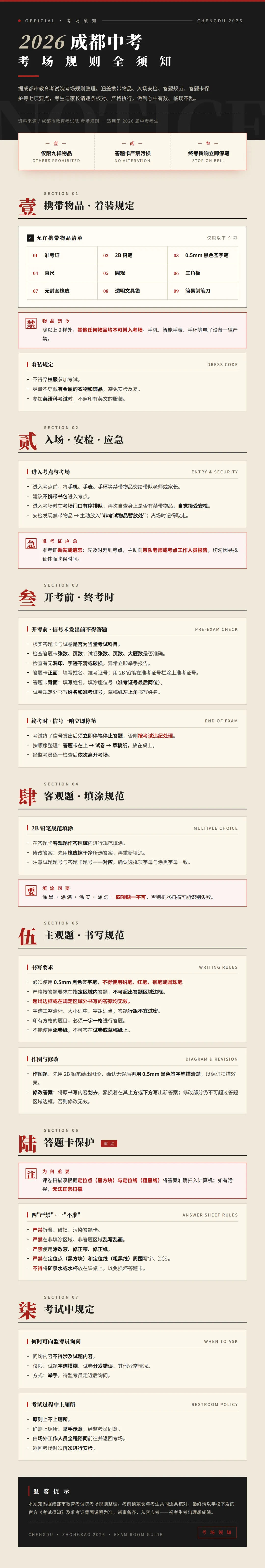 提醒!2026成都中考看考场,这7个细节很关键(特别是最后一点!)-第4张图片-四季读书网 提醒!2026成都中考看考场,这7个细节很关键(特别是最后一点!)-第4张图片-四季读书网