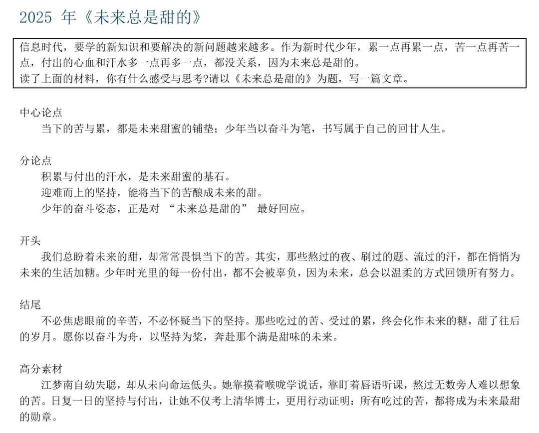 免费领!福建中考十年作文真题【核心论点+素材】汇总-第1张图片-四季读书网 免费领!福建中考十年作文真题【核心论点+素材】汇总-第1张图片-四季读书网