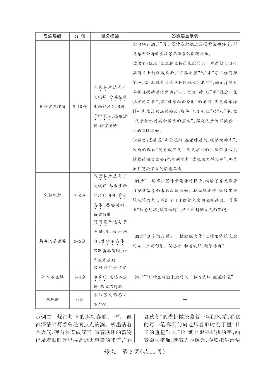 【语文】中考模拟试题(二)-第15张图片-四季读书网