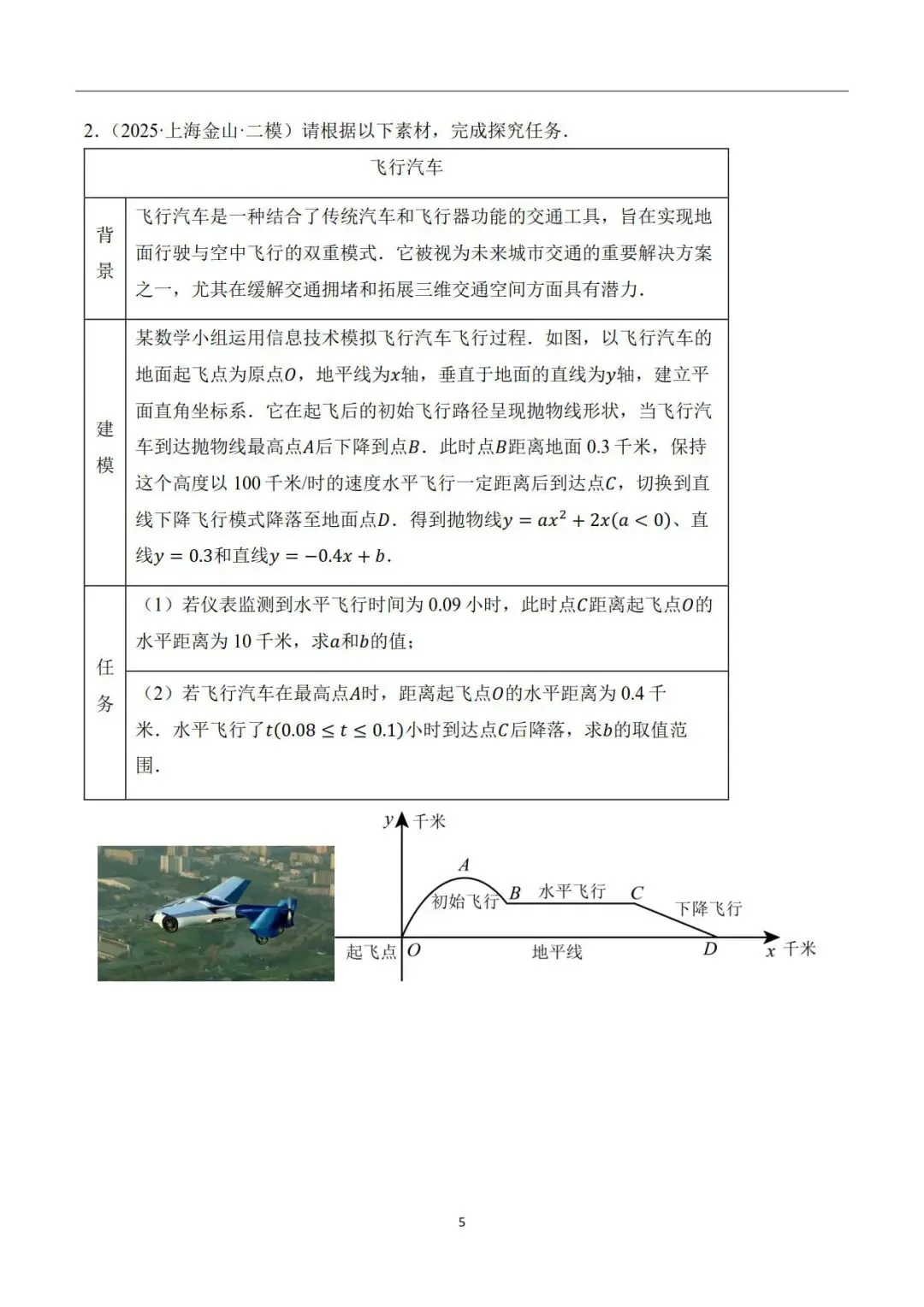 上海中考数学22题新题型专题-第5张图片-四季读书网
