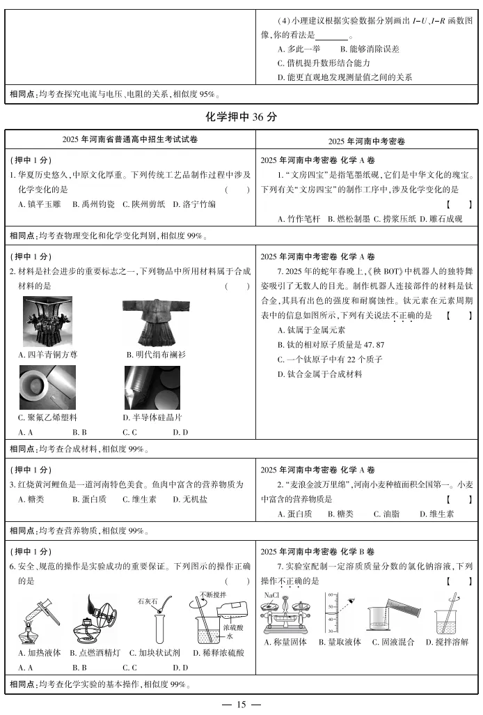 2026河南中考密卷,为孩子中考多加几十分-第15张图片-四季读书网