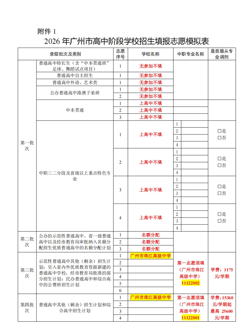 2026年广州市珠江高级中学中考志愿填报指南-第3张图片-四季读书网