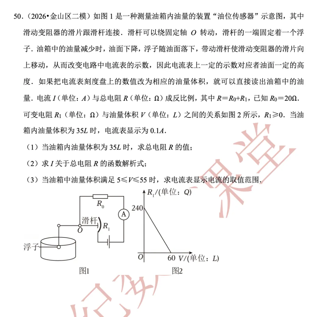 【上海中考数学】开放性命题、新定义问题(2)函数的概念、正比例、反比例、一次、二次函数-第38张图片-四季读书网