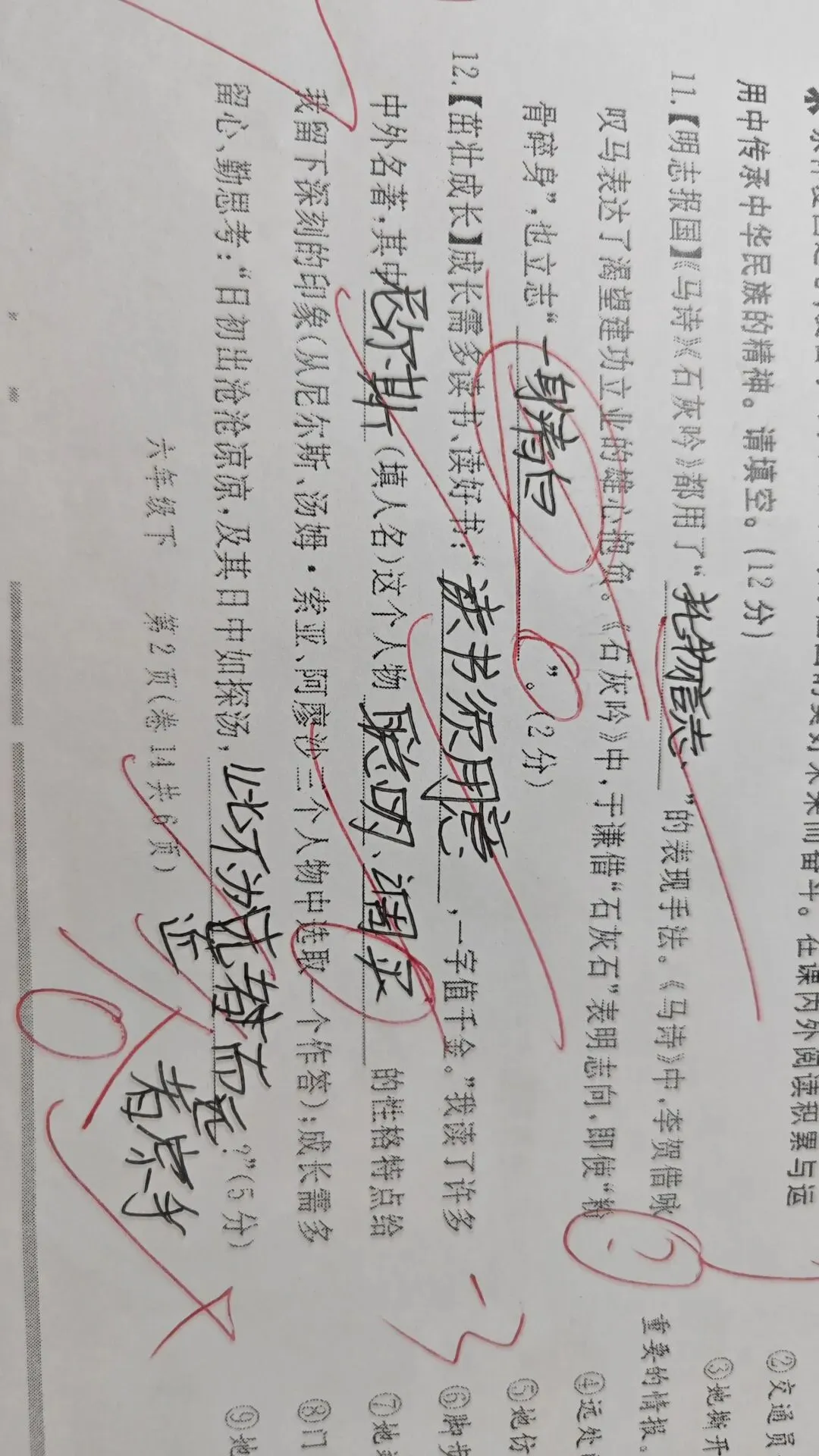 【百字勇士挑战营】六年级带班记录·试卷批改分析-第3张图片-四季读书网