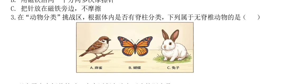 【作业&试卷】牛哇!科学情景化教学设计:三下期末综合,拿走!【吴健老师科学资源分享】-第4张图片-四季读书网