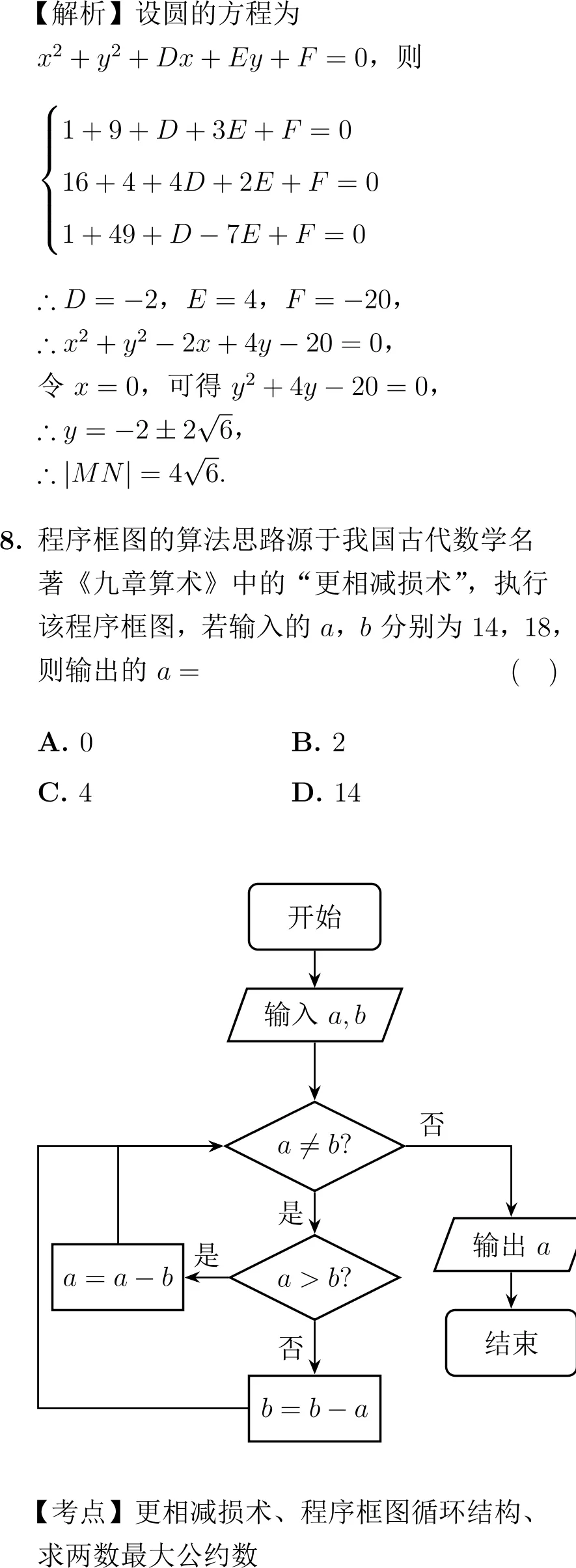 2015年高考数学试卷解析(新课标Ⅱ卷)-第5张图片-四季读书网