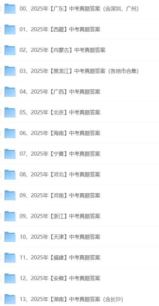 2025年全国中考各省市全科目试卷真题及答案详解(完整版pdf可下载)-第2张图片-四季读书网 2025年全国中考各省市全科目试卷真题及答案详解(完整版pdf可下载)-第2张图片-四季读书网