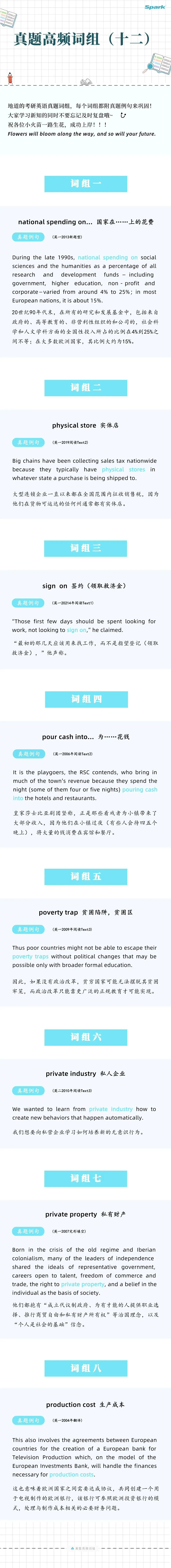 打卡上岸!考研真题高频词组 | Day12-第1张图片-四季读书网