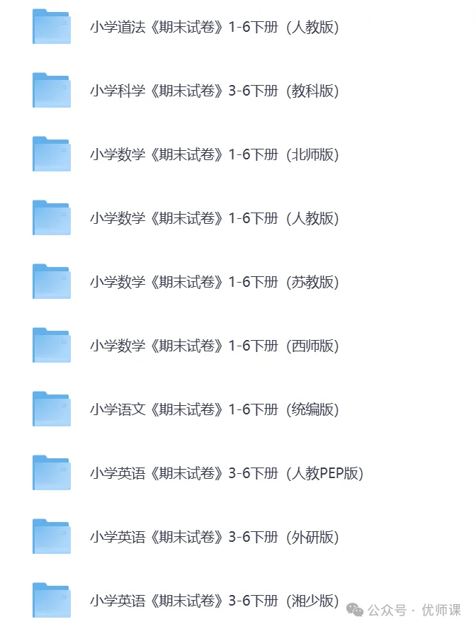 1-6年级下学期语文数学英语《期末试卷》(多版本)-第2张图片-四季读书网