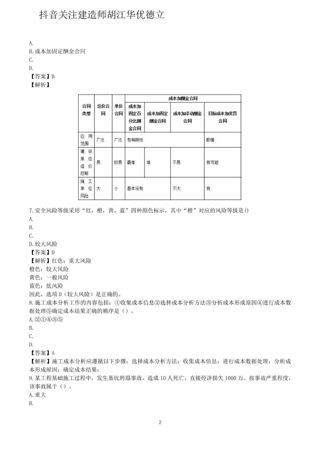 2026年二级建造师施工管理真题与答案(5月31日)【完整版】-第2张图片-四季读书网 2026年二级建造师施工管理真题与答案(5月31日)【完整版】-第2张图片-四季读书网