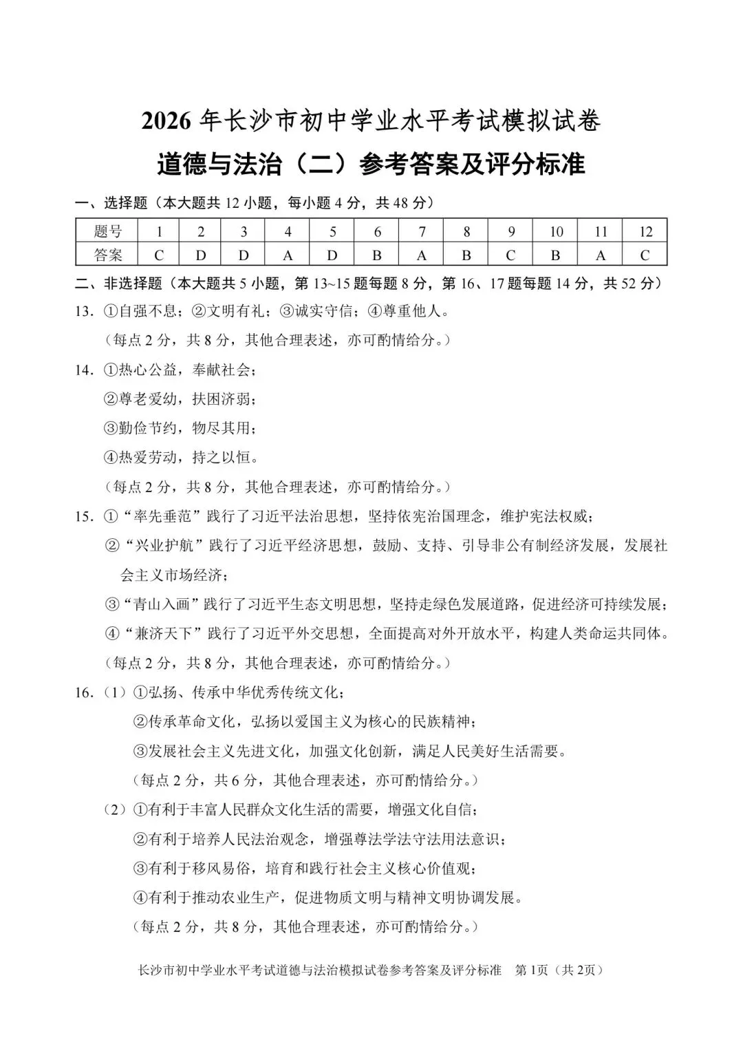 2026中考必练 教科院*政治*八套卷!赶紧复盘!-第35张图片-四季读书网