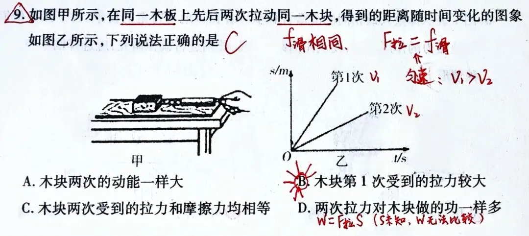 中考必考!期末必考!八道初中物理题,概括易错常错“摩擦力”-第8张图片-四季读书网 中考必考!期末必考!八道初中物理题,概括易错常错“摩擦力”-第8张图片-四季读书网