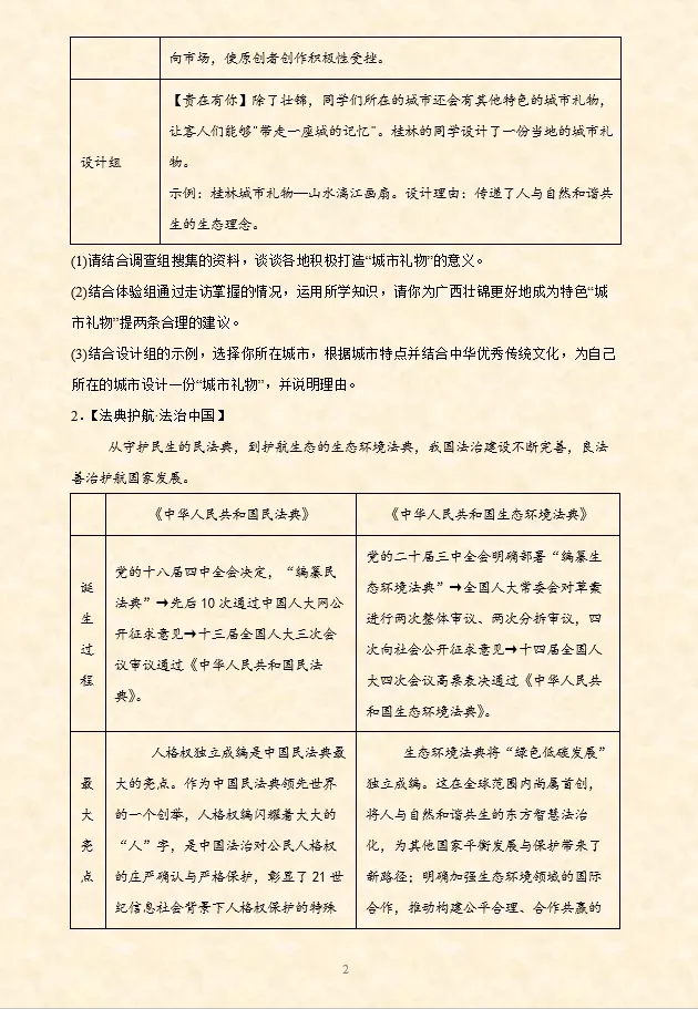 2026年中考道法时政热点材料题押题60题(第2期)-第3张图片-四季读书网 2026年中考道法时政热点材料题押题60题(第2期)-第3张图片-四季读书网