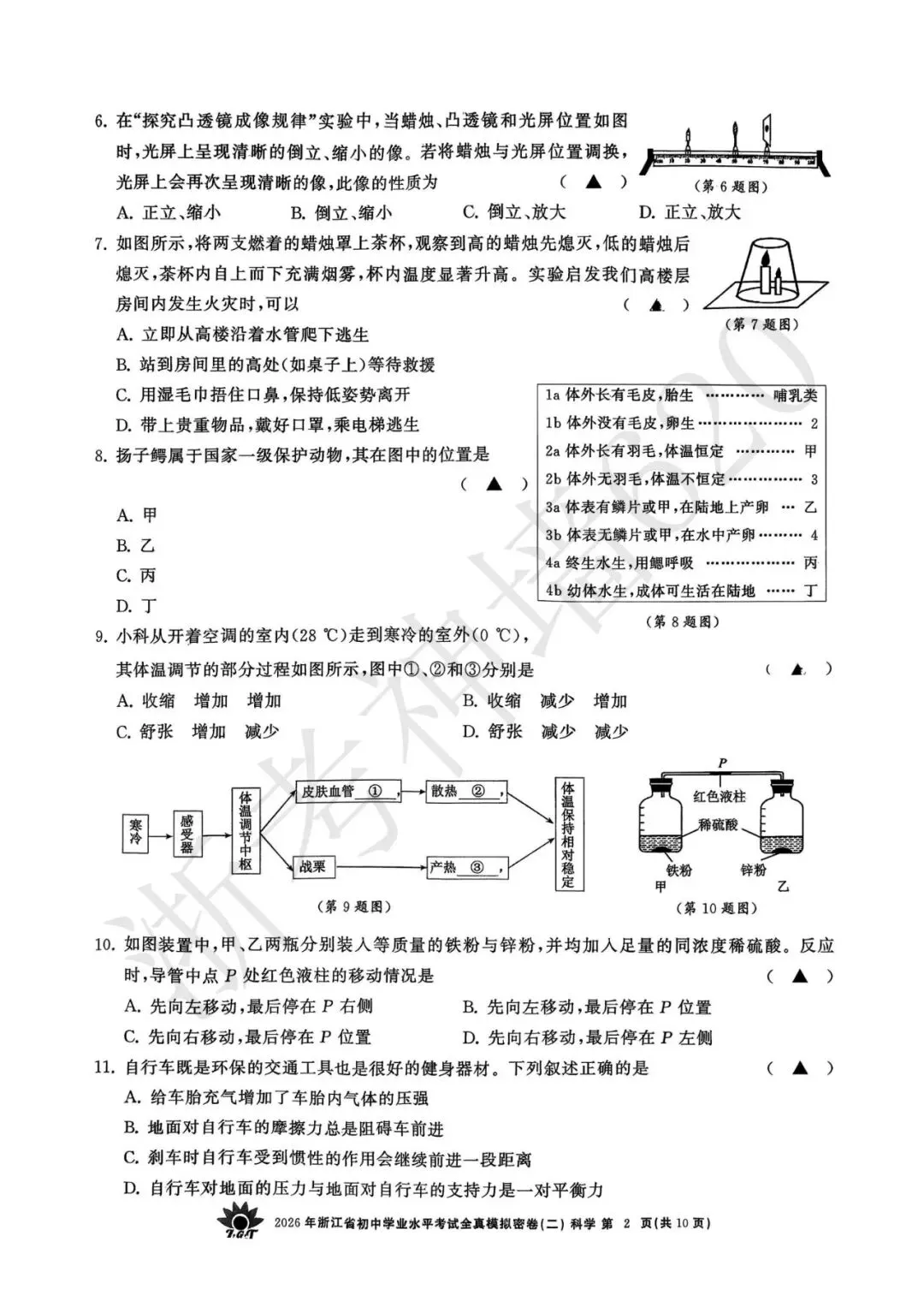 26模拟考|2026年浙共体全真模拟密卷(二) (全科)-第44张图片-四季读书网 26模拟考|2026年浙共体全真模拟密卷(二) (全科)-第44张图片-四季读书网
