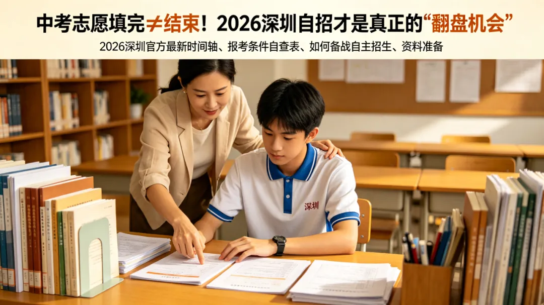 中考志愿填完≠结束!2026深圳自招才是真正的隐形红利-第1张图片-四季读书网